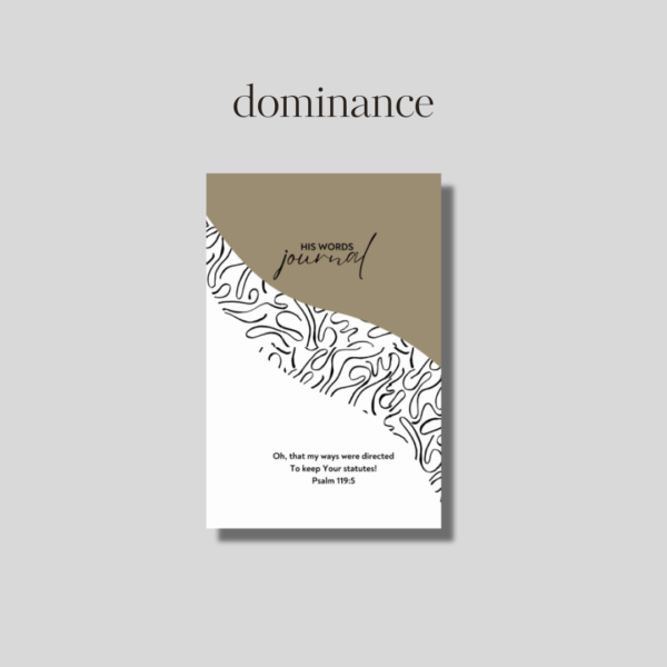 His Words Journal- Dominance